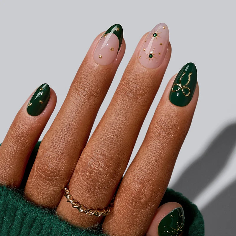 Christmas Collection Short Almond Nails